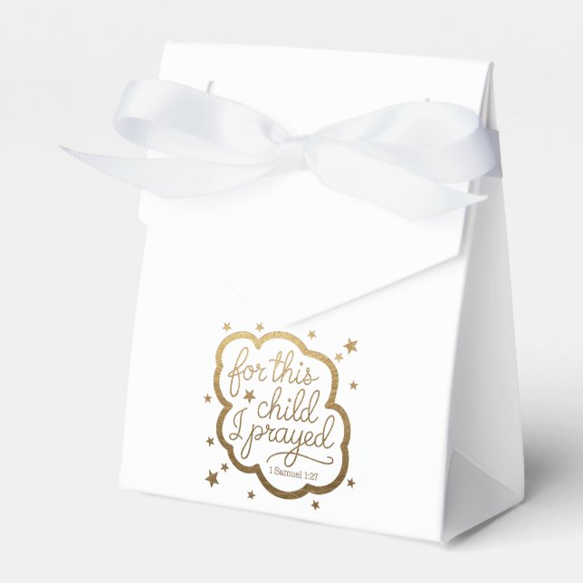 Ballotins verset biblique de 1 Samuel 1:27 (Verso)