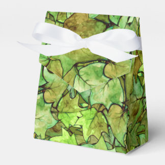 Ballotins Vert anglais Ivy Nature Motif d'aquarelle