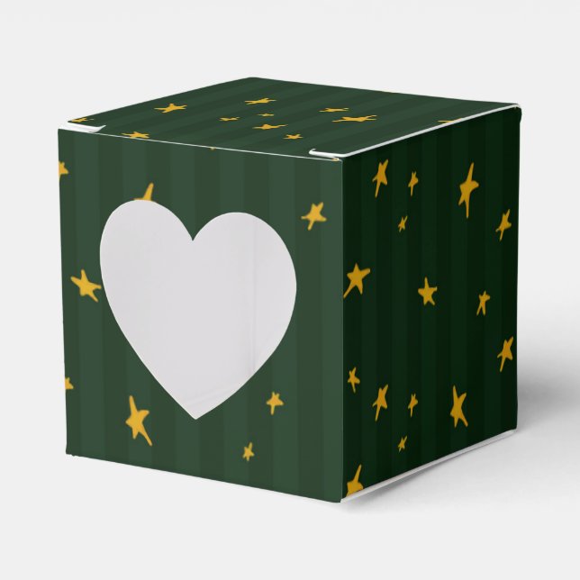 Ballotins Vert étoile rayure fêtes Noël (Verso)