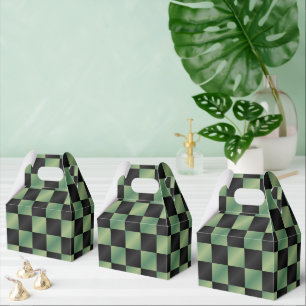 Ballotins Vert olive noir dégradé moderne à carreaux