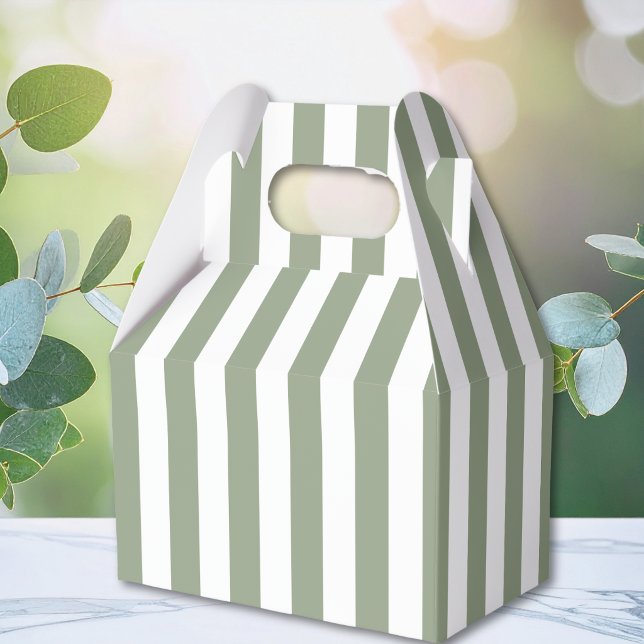 Ballotins Vert sauge clair et rayure blanche (Créateur téléchargé)