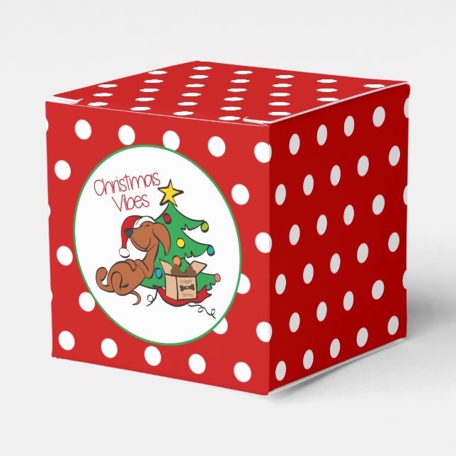 Ballotins Vibes de Noël Dachshund Chien Ballotin (Verso)