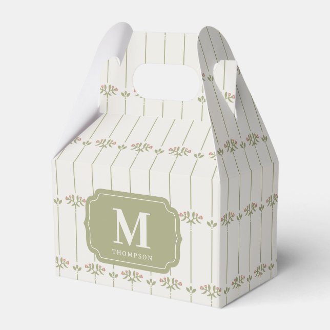 Ballotins Victorian Botanical Traditional Stripes (Verso)