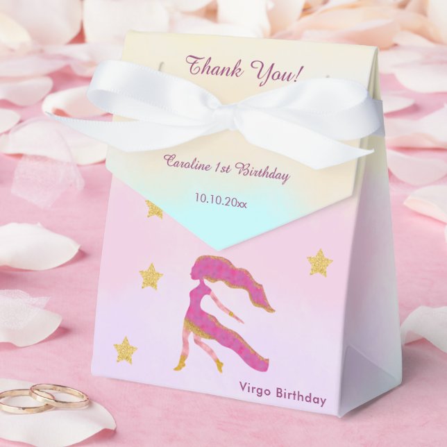 Ballotins Vierge céleste aquarelle | 1er anniversaire (Mariage)