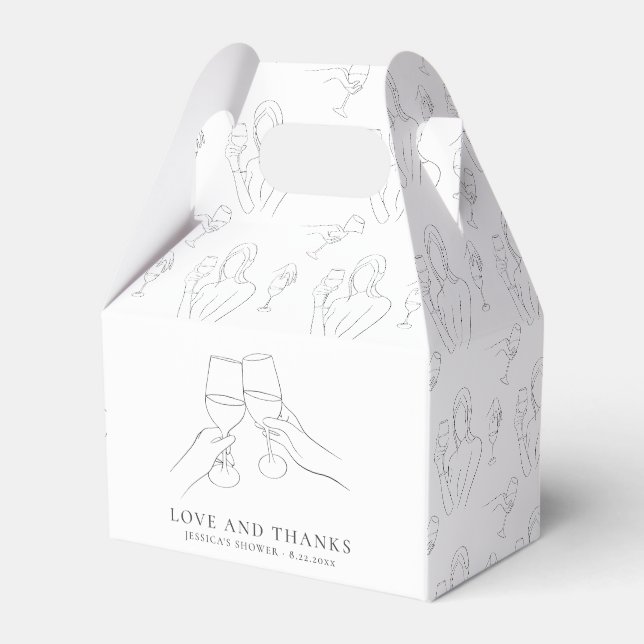 Ballotins Vino avant des Vœux Chic Wine Réception de Mariage (Verso)