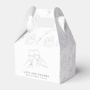 Ballotins Vino Avant Vows Chic Vine Fête des mariées