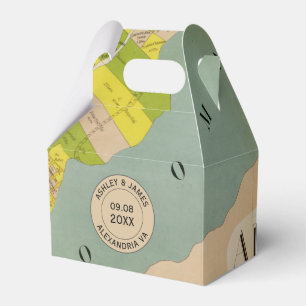 Ballotins Vintage Alexandria VA Mariage Carte