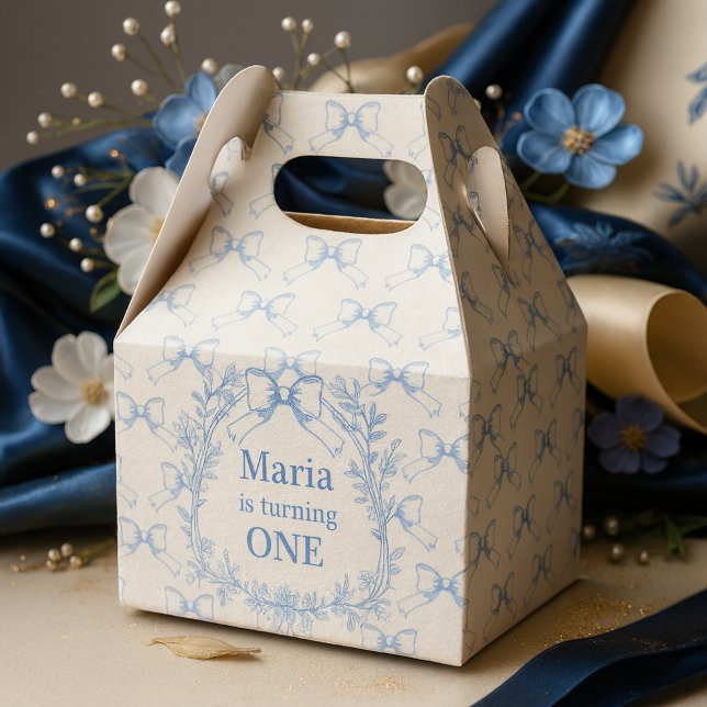 Ballotins Vintage Coquette Blue Bow Anniversaire (Créateur téléchargé)