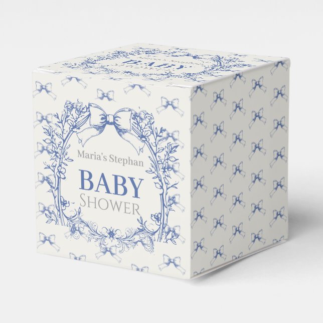 Ballotins Vintage Coquette Blue Bow floral (Verso)