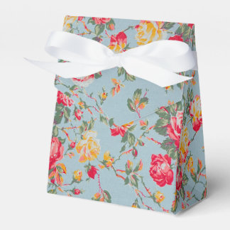Ballotins Vintage Floral Tent Party Favor Gift Box