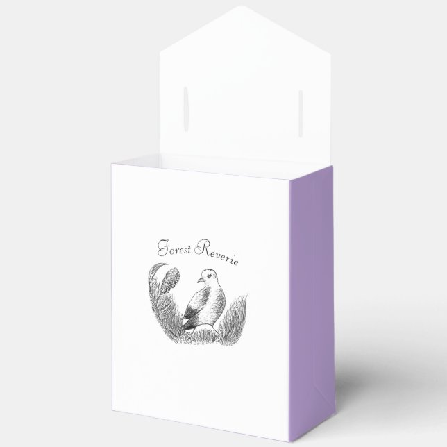 Ballotins Vintage Garden Bird - Floral monochrome (Ouvrir)