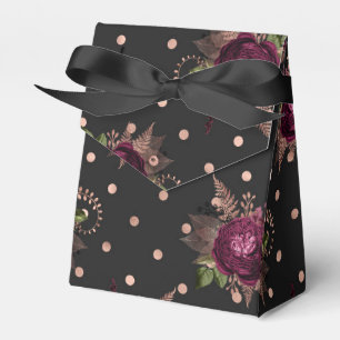 Ballotins Vintage Marsala et Rose Gold Floral
