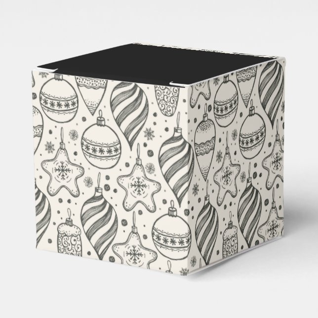 Ballotins Vintage Noël Ornements Carré de vacances (Verso)