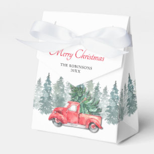 Ballotins Vintage Red Truck Fête de Noël
