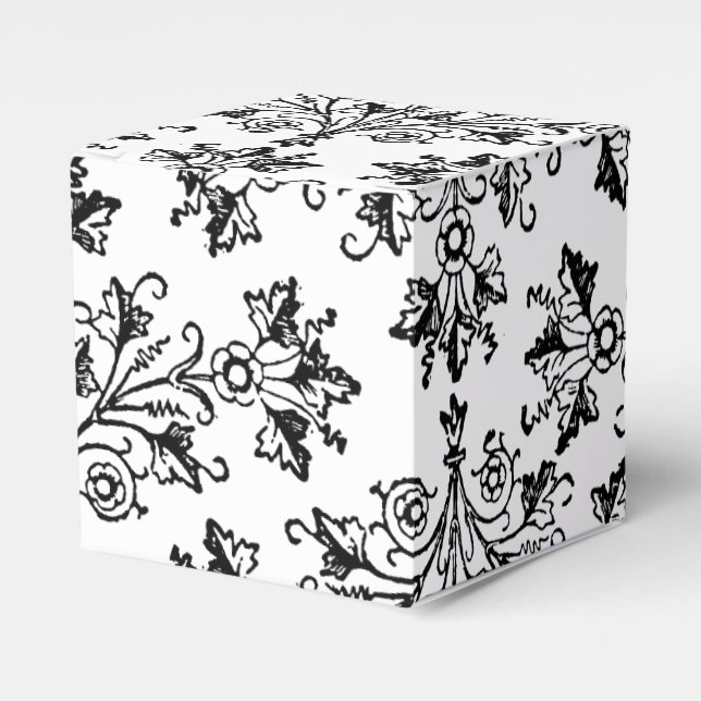 Ballotins Vintages marguerites florales Etching en noir (Verso)