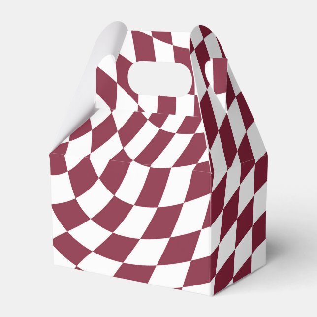 Ballotins Violet Bourgogne Mariage Collection Vérifier À dam (Verso)