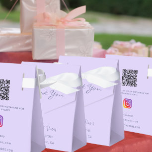 Ballotins Violet lavande entreprise QR code Instagram