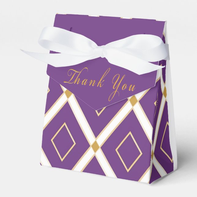 Ballotins Violet Pourpre Dynamique Motif Tendance (Verso)