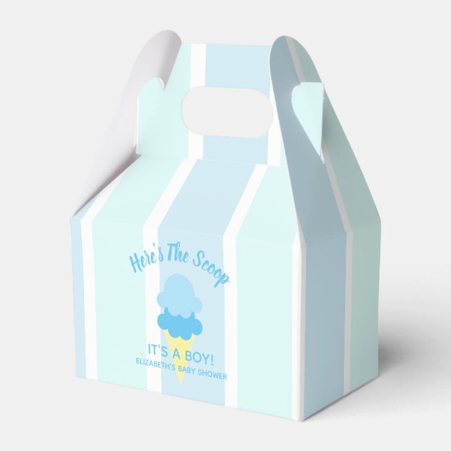 Ballotins Voici le Baby shower d'été de la crème glacée Scoo (Verso)