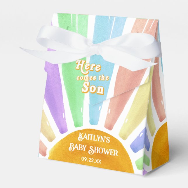 Ballotins Voici Le Baby shower Son Retro Boys (Verso)