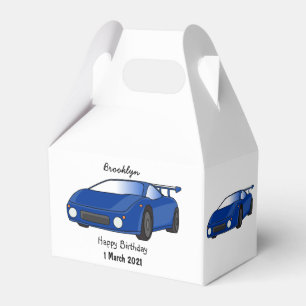 Ballotins Voiture de sport bleue avec illustration airfos