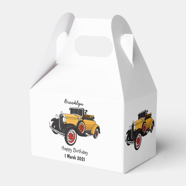 Ballotins Voiture jaune classique 1931 (Verso)