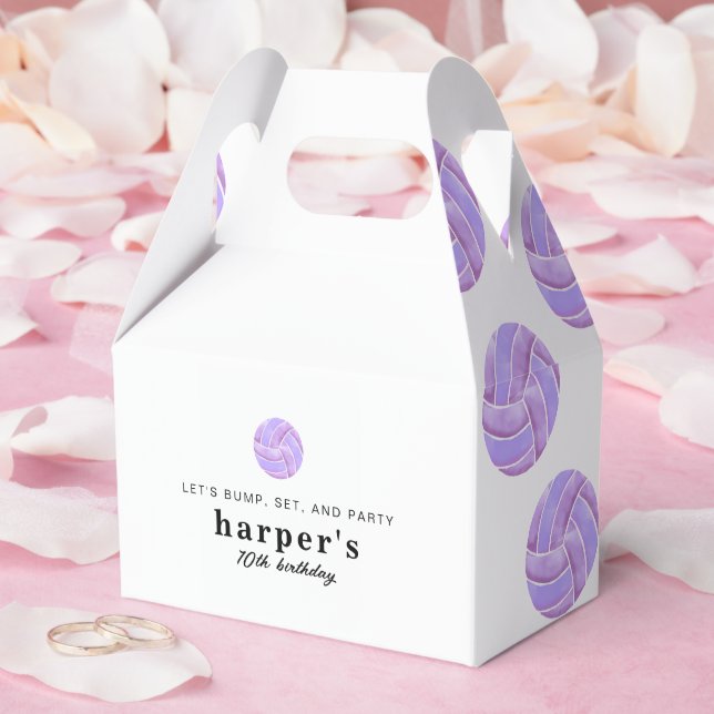 Ballotins Volleyball Party Favor Boxes (Mariage)