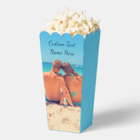 Votre boîte de pop-corn photo avec texte personnal