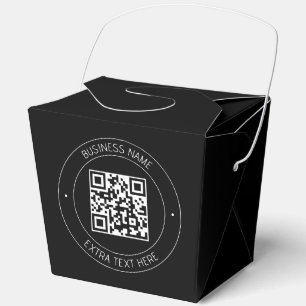 Ballotins Votre code QR & Texte modifiable Noir & Blanc