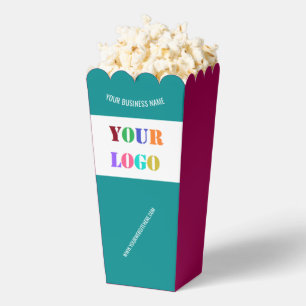 Ballotins Votre entreprise Logo Texte personnalisé Popcorn B