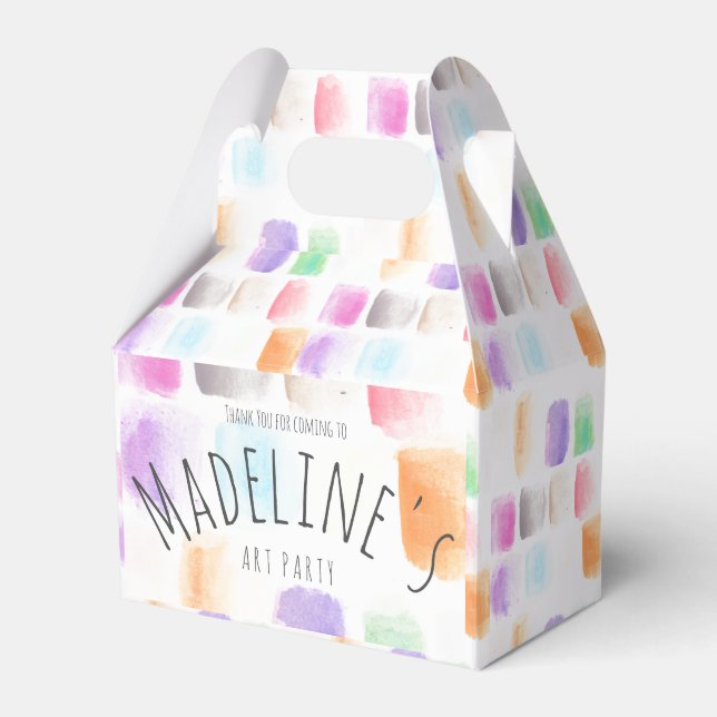 Ballotins Watercolor Art Party Anniversaire Colorful Abstrai (Verso)