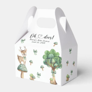 Ballotins Watercolor Baby shower de cerfs de bois