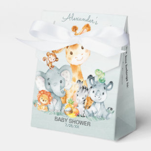 Ballotins Watercolor Cute Safari Jungle Baby shower fille