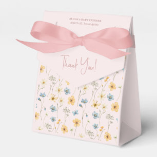 Ballotins Watercolor floral boho fille baby shower merci