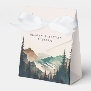 Ballotins Watercolor Mountains Pine Forest Mariage
