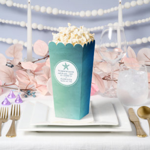 Ballotins Watercolor Ocean Starfish Beach Wedding