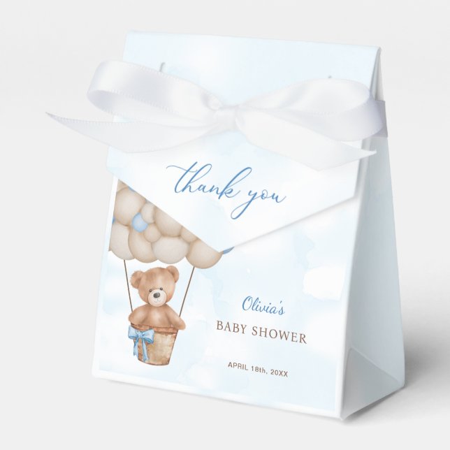 Ballotins We Can Bearly Wait Baby Shower Thank You (Verso)