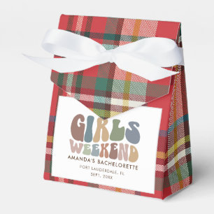 Ballotins Week-end entre filles de fiançailles carreaux rétr