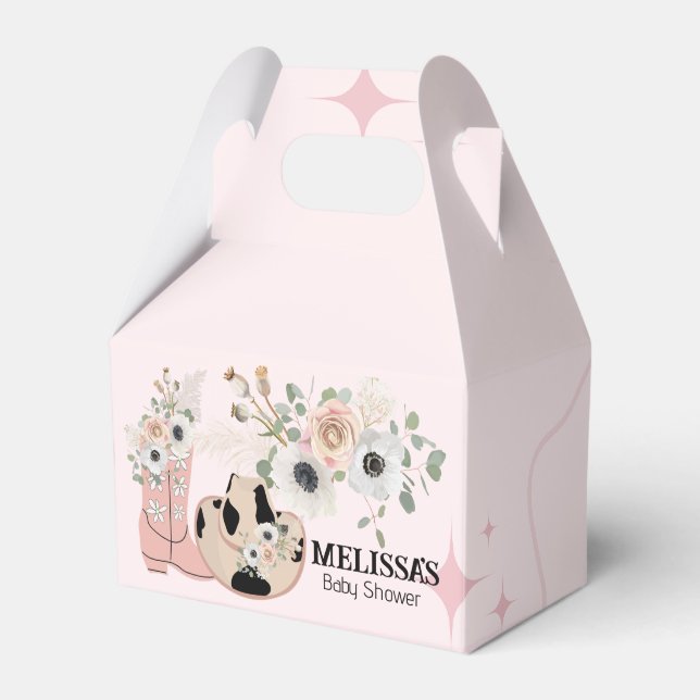 Ballotins Western Cowgirl Boots roses Casquettes personnalis (Verso)