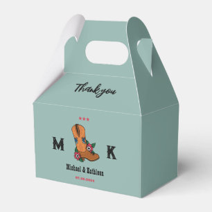 Ballotins Western Floral Cowboy Boot Boho Mariage campagnard