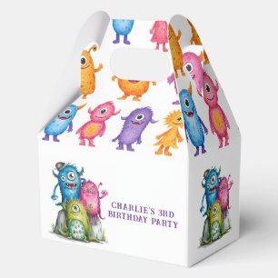 Ballotins Whimsical Watercolor Monsters Fête d'anniversaire