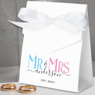 Ballotins White Mr & Mrs NewlyWedding Wedding Favor Merci