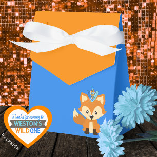 Ballotins Wild One Fox Blue & Orange Treat Ballotin