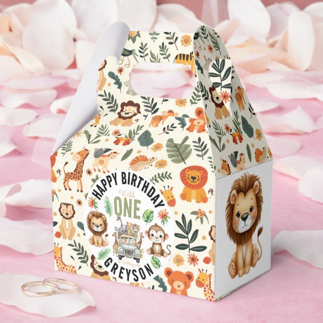 Ballotins Wild One Jungle Adventure 1er anniversaire (Mariage)