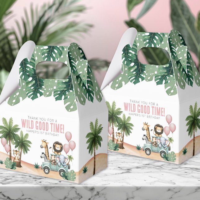 Ballotins Wild One Jungle Safari 1st Birthday Party (Wild One Jungle Safari 1st Birthday Party Favor Boxes)