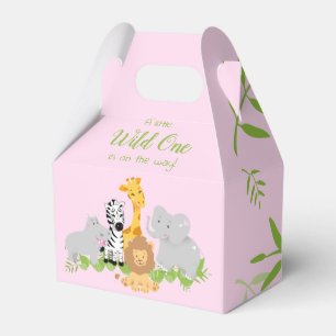 Ballotins Wild One Safari Animaux Baby shower fille Ballotin