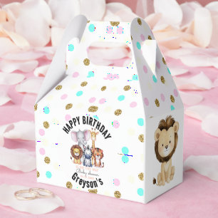 Ballotins Wild One Safari Animaux Baby shower garçon
