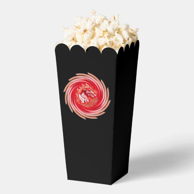 Ballotins Wild Wolf Whirling boîtes de pop-corn noir (Sauté)
