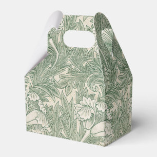 Ballotins William Morris Vert Sauge Motif Tulipe : Vintage