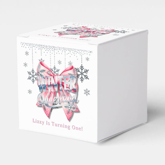 Ballotins Winter Onderland Girl 1st. Fête d'anniversaire (Verso)